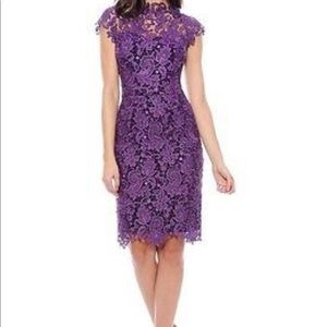 Decode scalloped lace cocktail dress
